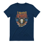 Lynyrd Skynyrd - Americana Steer Skull T-Shirt in Navy - back view