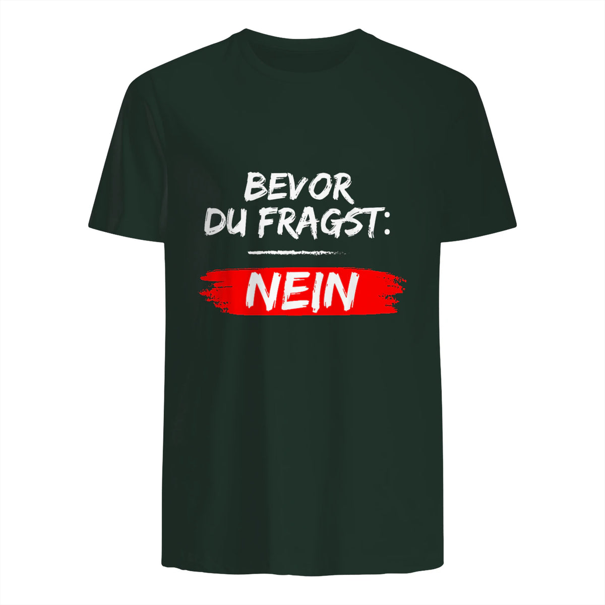 GIGATEMP Herren Männer Sprüche Lustig Witzig Schwarz Halbarm Klein EU XS Regulär Casual Funny Slogan Vat in Forest Green - back view