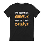 Calvitie Humour Papa Chauve in Black - back view