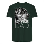 Dog Dad Rottweiler – Chiens Papa in Forest Green - back view