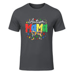 Proud Autism Mama Mom Awareness Gifts for Moms in Charcoal - front view