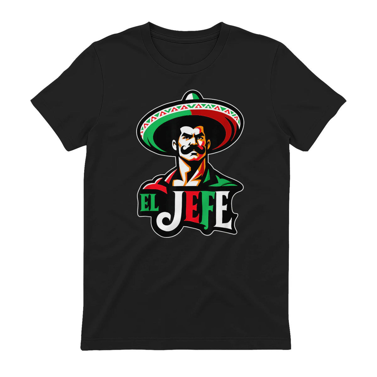 El Jefe Le Patron En Espagnol Drôle Phrase Mexicaine in Black - back view