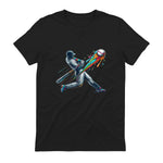 Baseball Player Drip T-Shirt in Black - back view