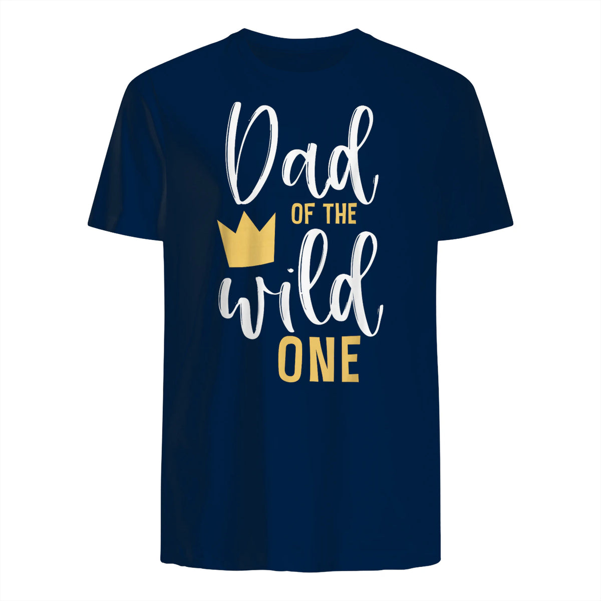 Dad of the Wild One First Birthday Daddy T-Shirt in Navy - back view