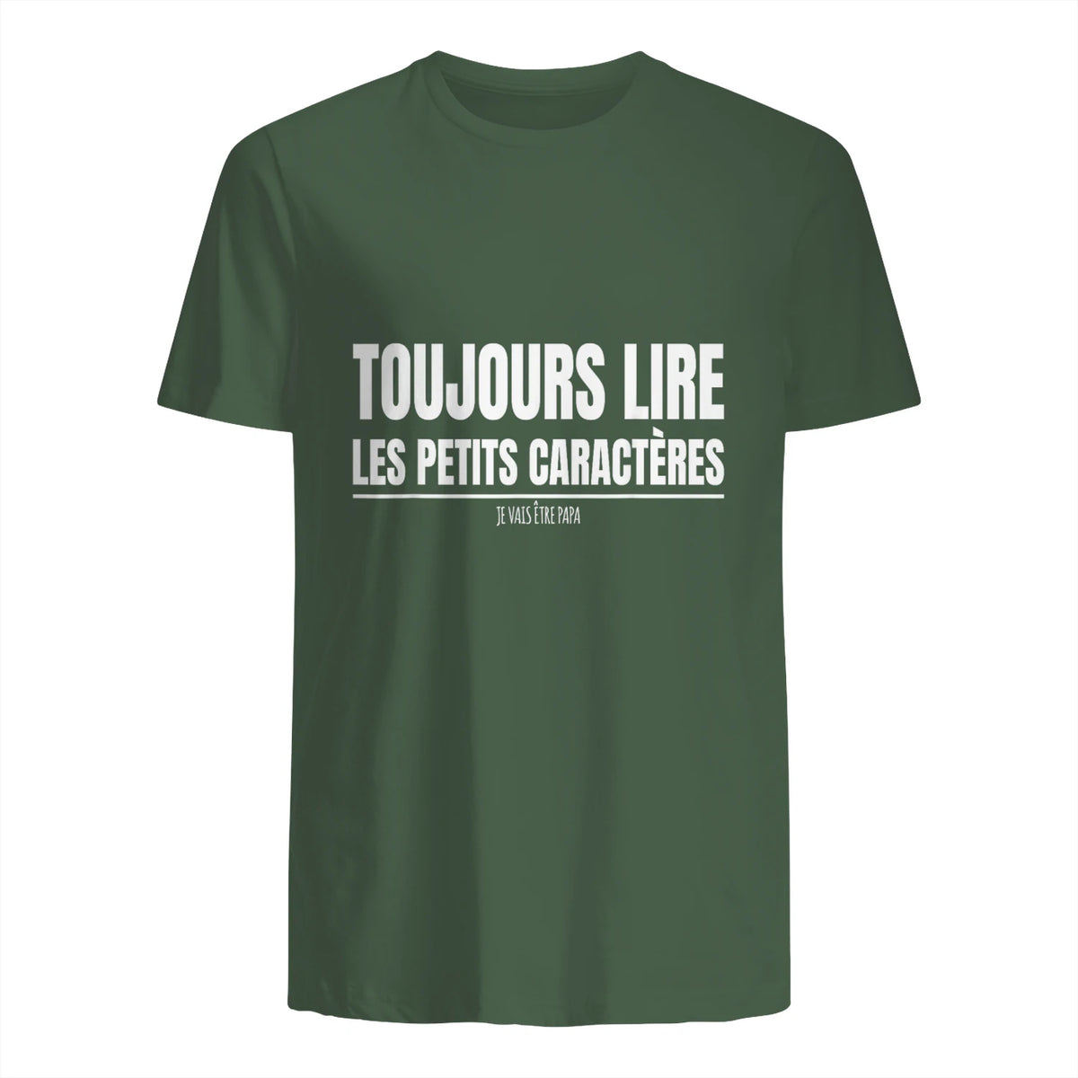 Drôle Annonce Grossesse Grand Parents Original Future Papa in Military Green - back view