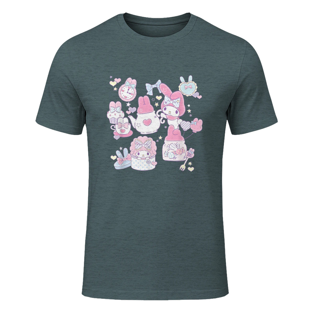 Sanrio My Melody Sweet Pink Tea Party in Dark Heather - front view