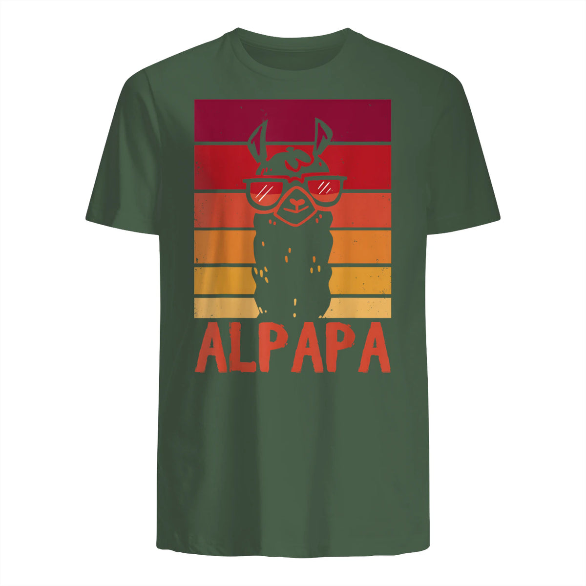 Auf ALPAPA.de mehr für Papa, Mama & Baby im Partnerlook in Military Green - back view