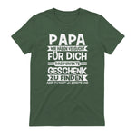 Papa und Vater Motiv, Lustiger Spruch, Herren Vatertag Halbarm T-Shirt in Military Green - back view