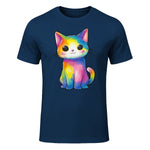 Aquarelle colorée pour Les Amoureux des Chats in Navy - front view
