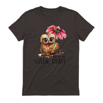 Ich Mag Halt Eulen, Okay Lustiger Eule Spruch Owl Eulen in Dark Chocolate - back view
