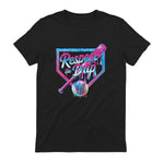 Baseball Drip for Boys Ice Cream Drip Youth Boys Baseball T-Shirt in Black - back view