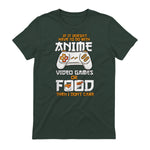 Cute Manga & Anime Merch for Anime Girls & Boys Unisex Anime Video Games Food Sushi Gaming Merch Otaku Gift Anime in Forest Green - back view