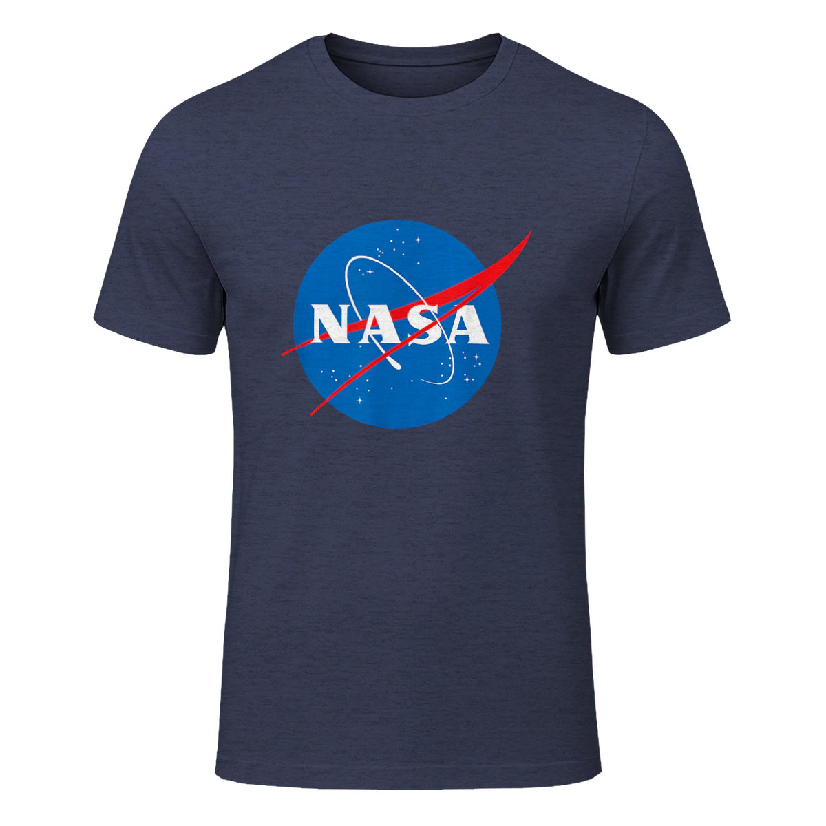 NASA Meatball Official Logo T-Shirt in Heather Navy - front view