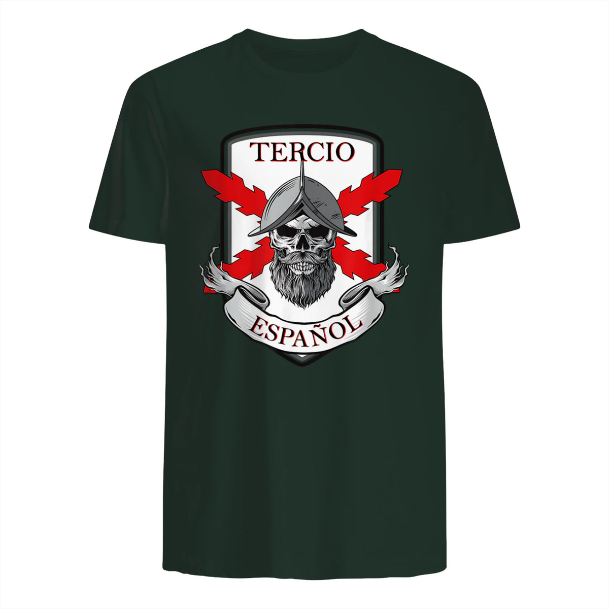 Tercero español. Soldado Calavera in Forest Green - back view