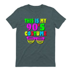 This Is My Nineties Costume Party T-Shirt in Dark Heather - back view