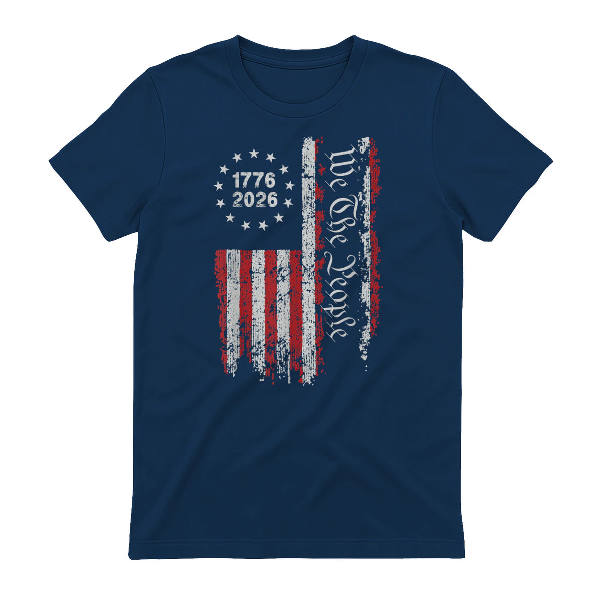 Independence Day Freedom T-Shirt in Navy - back view