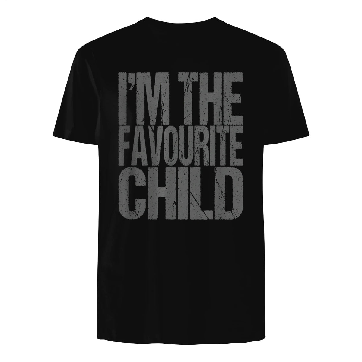 Funny I'm The Favourite Child Siblings in Black - back view