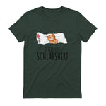 Süße Katzen & Haustier Geschenkideen Offizielles Schlafshirt Katze Schlafanzug Katzen in Forest Green - back view