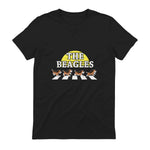 Drôle Les Beagles Beagle Dog Sitter Doggy Puppy Crosswalk in Black - back view