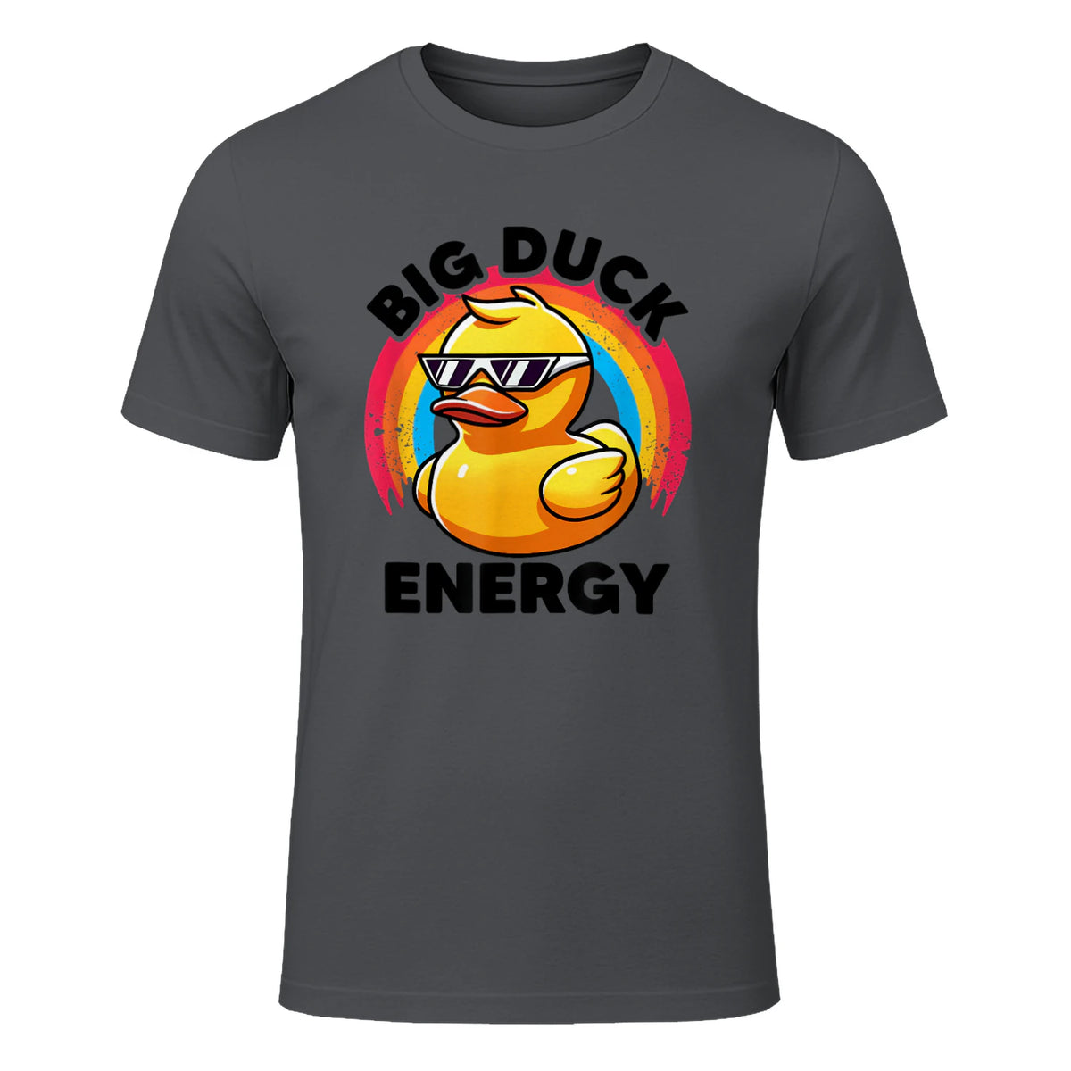Big Duck Energy Duckie I Love Ducks Lovers Canard en caoutchouc in Charcoal - front view