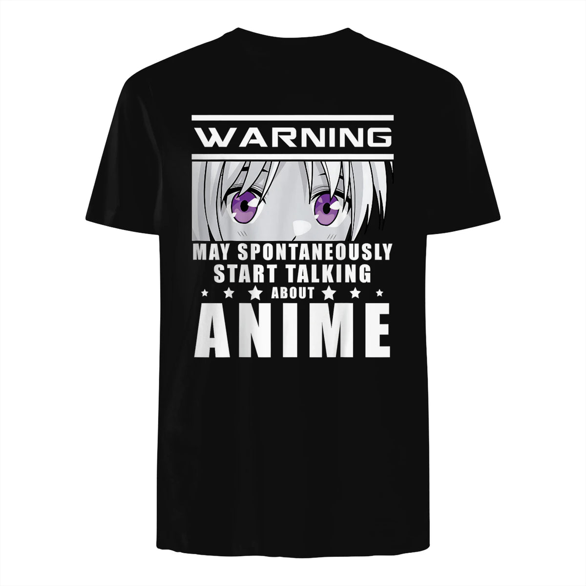 Warning May Spontaneously Start Talking About Anime in Black - back view