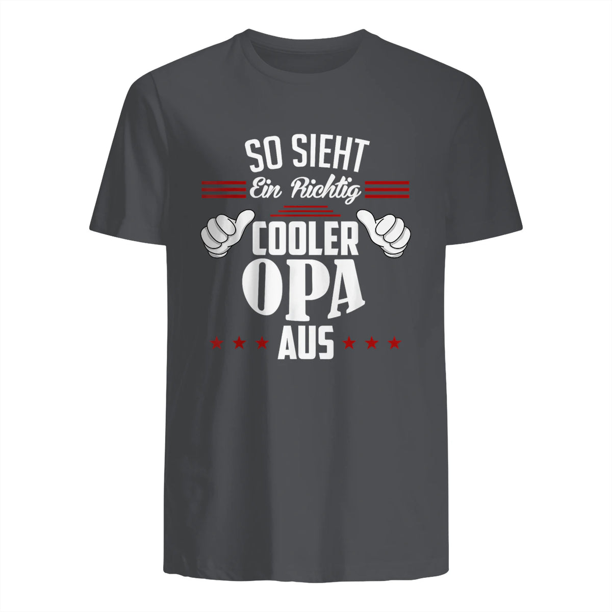 Opa SAGT So Sieht EIN richtig Cooler Opa aus Großvater in Charcoal - back view