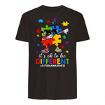 It's OK to Be Different Dabbing Puzzle Autism Awareness Kids in Dark Chocolate - back view