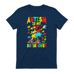 Puzzle Autism Awareness Autistic Support in Navy - back view