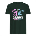 Gender Reveal Daddy dad in Forest Green - back view