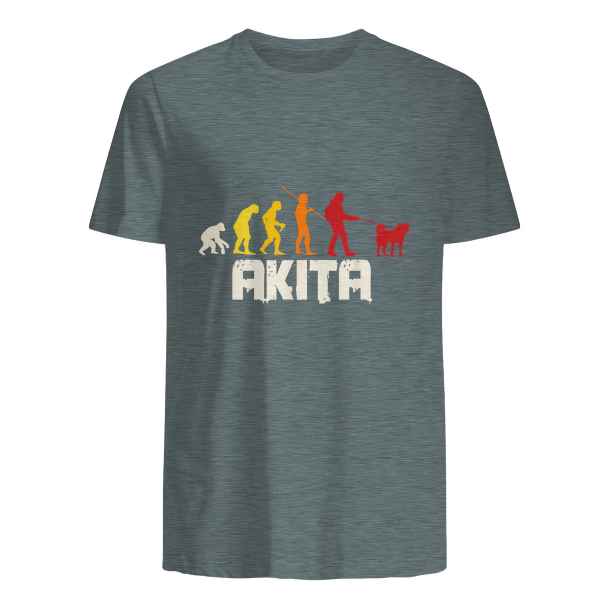 Akita Inu Evolution Chien Japon in Dark Heather - back view