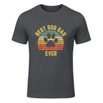 Vintage Dog Dad Cool Father's Day Gift Retro in Charcoal - front view