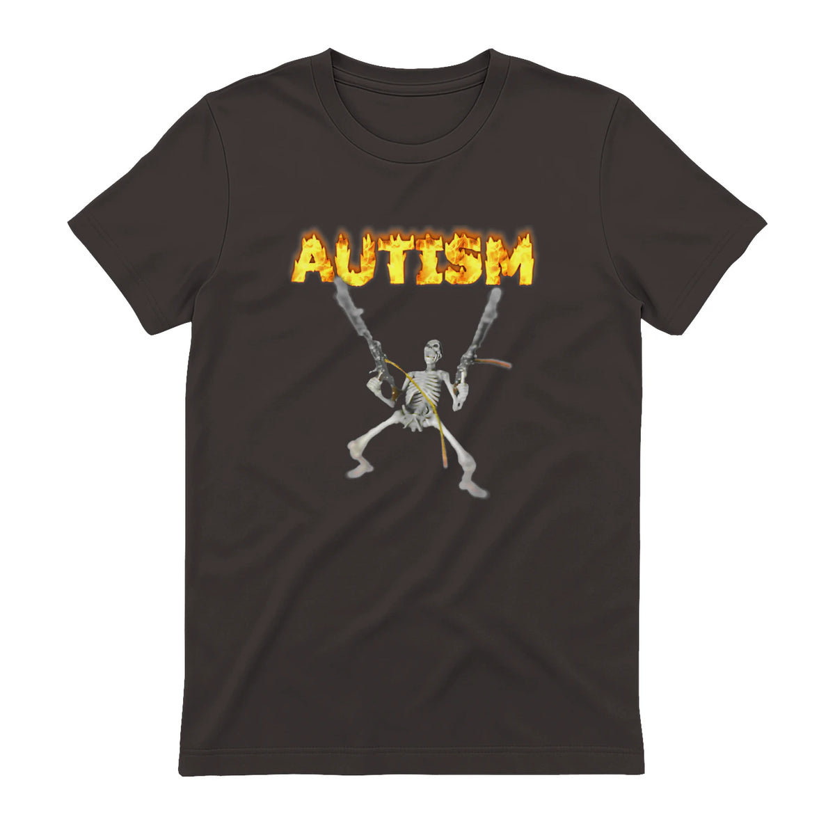Autism Skeleton Meme in Dark Chocolate - back view