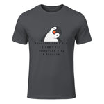 Funny Penguins T-shirt Woman Man Children Gift in Charcoal - front view