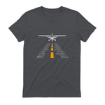 Avion RC Pilot Aéroport Piste Phonetic Alphabet Petit Avion in Charcoal - back view