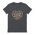 Inclusion Matters Special Education Teacher Autism Awareness in Charcoal - back view