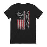Independence Day Freedom T-Shirt in Black - back view