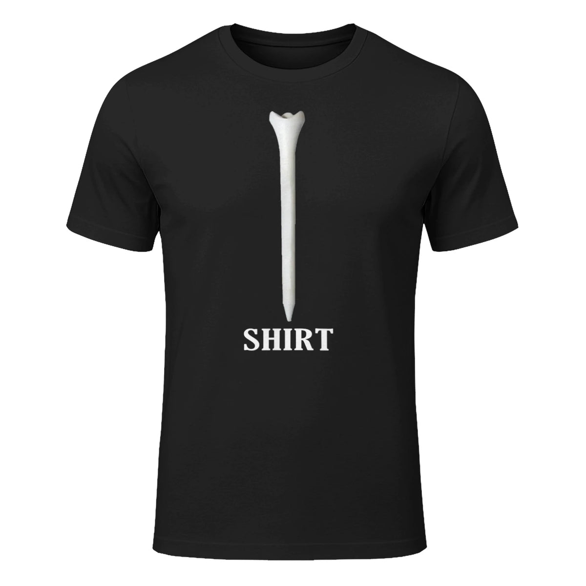 Golf T-Shirt Funny Golfing Tee Shirt T-Shirt in Black - front view