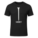Golf T-Shirt Funny Golfing Tee Shirt T-Shirt in Black - front view
