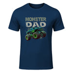 Monster Truck Dad T-Shirt in Navy - front view