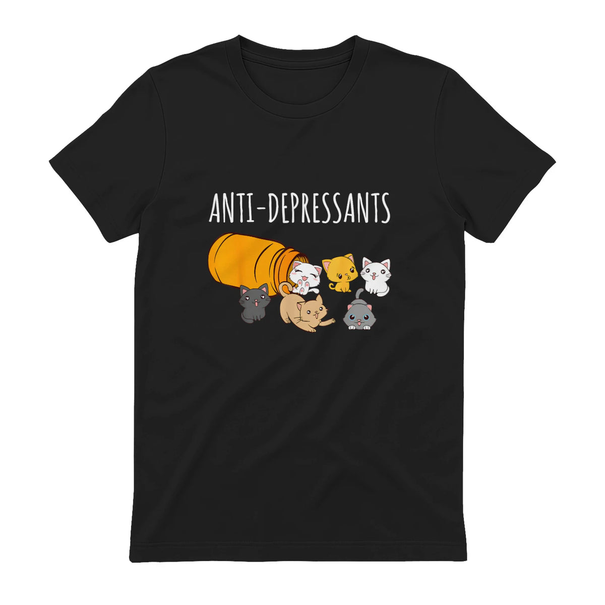 Anti-dépresseurs Chat Collection Chats Kitty Cat in Black - back view