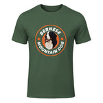 Bouvier bernois Love - Rétro amoureux des chiens in Military Green - front view
