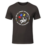 Autism We are All Under The Same Stars Space Astronaut in Dark Chocolate - front view