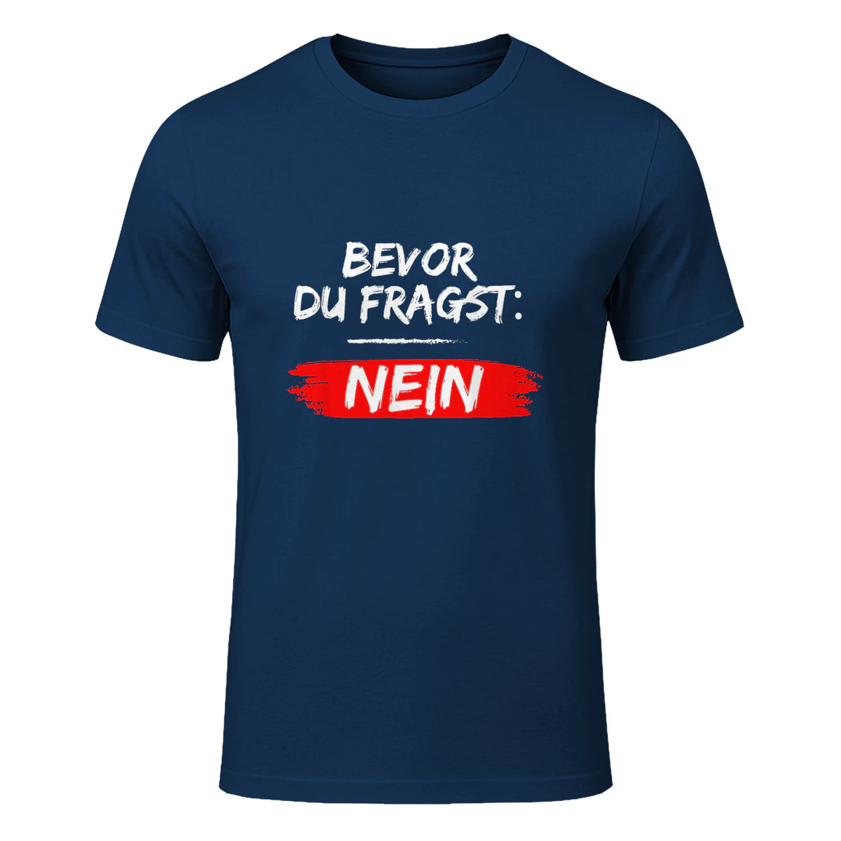 GIGATEMP Herren Männer Sprüche Lustig Witzig Schwarz Halbarm Klein EU XS Regulär Casual Funny Slogan Vat in Navy - front view