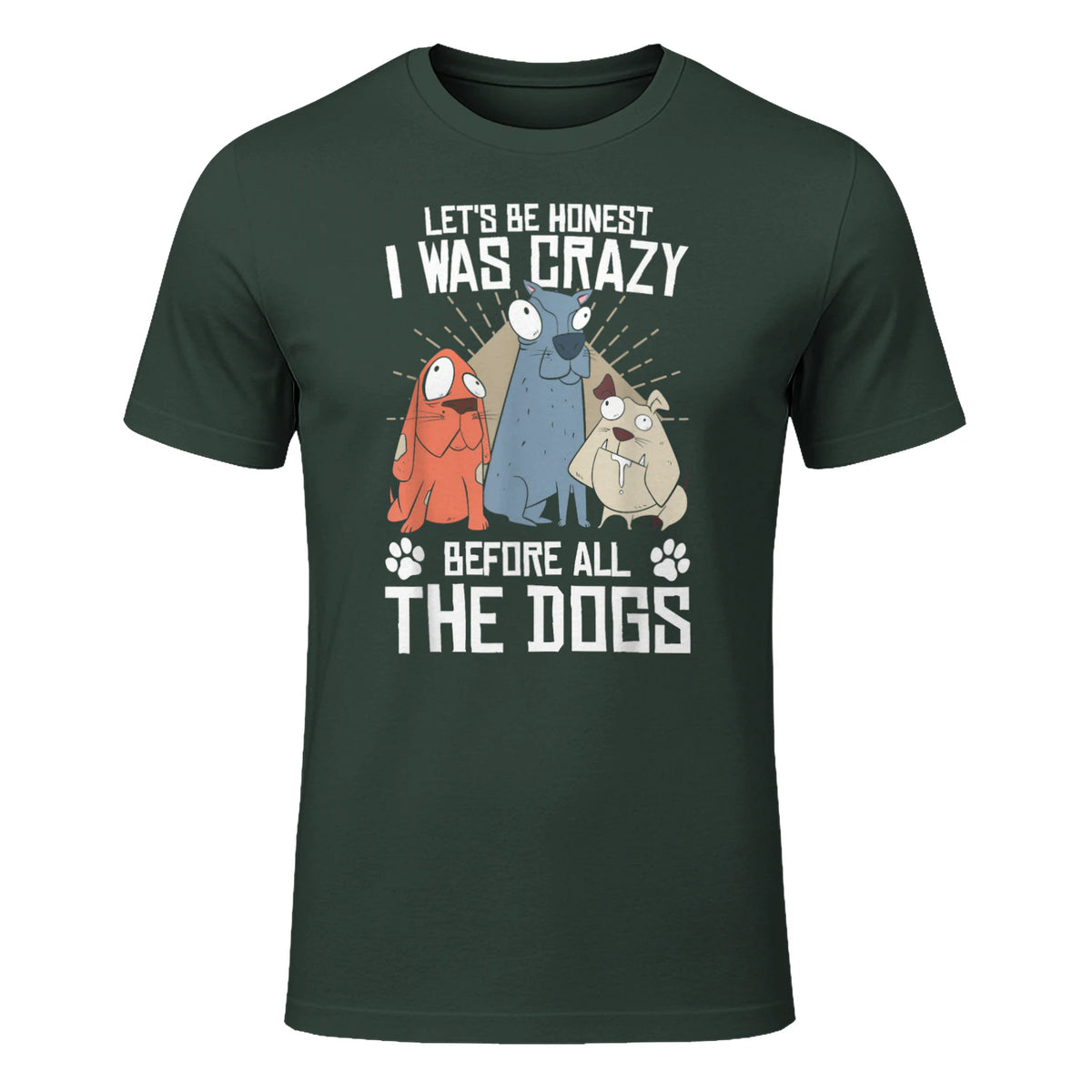 Design sur le thème des chiens pour les amoureux des chiots et les toiletteurs de chiens in Forest Green - front view