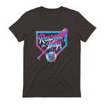 Baseball Drip for Boys Ice Cream Drip Youth Boys Baseball T-Shirt in Dark Chocolate - back view