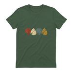 Gitarren-Auswahl-Gitarrist Retro Vintage für Gitarrenliebhaberinnen, Schwarz, S, Kurzarm, , Herren, Retro in Military Green - back view