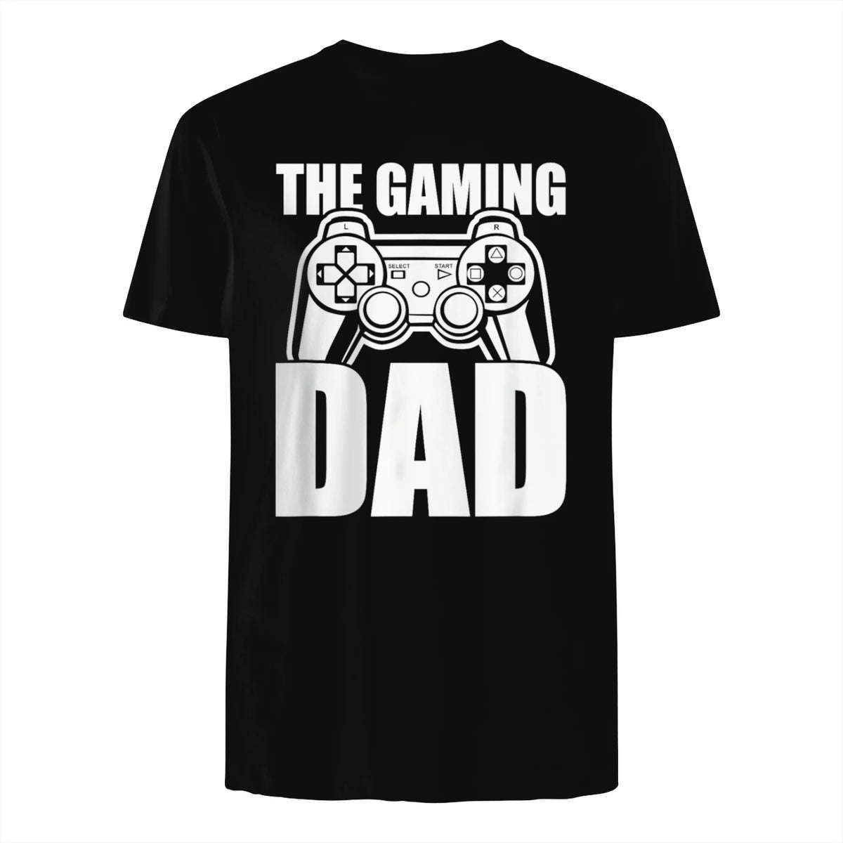 The Gaming Dad Game Controller Spruch Geschenkidee Vatertag T-Shirt in Black - back view