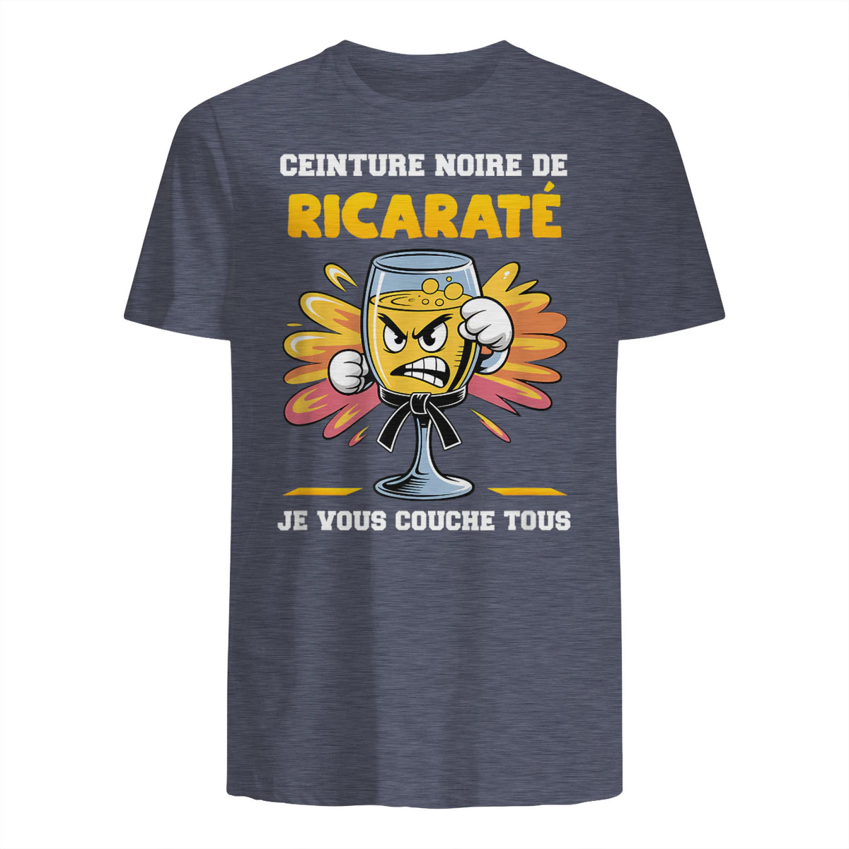 Ceinture Noire de Ricaraté Pastis Apéro in Heather Navy - back view