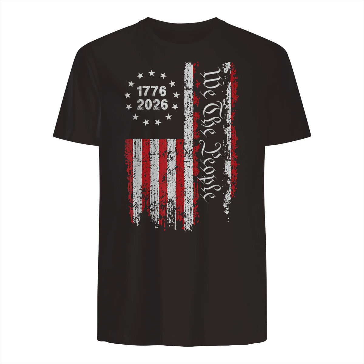 Independence Day Freedom T-Shirt in Dark Chocolate - back view