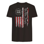 Independence Day Freedom T-Shirt in Dark Chocolate - back view
